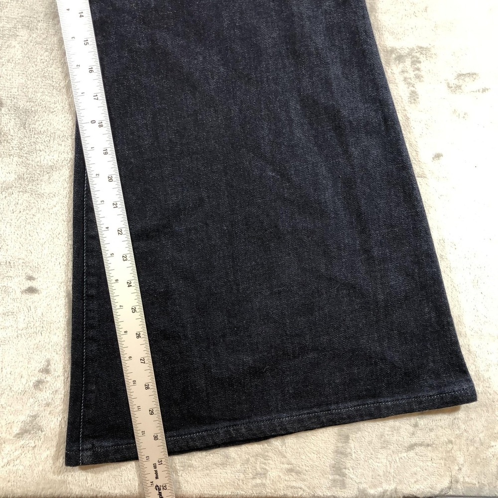 INC International Concepts Jeans Womens 16 Blue High Rise Flare Dark Wash Denim - Picture 7 of 16